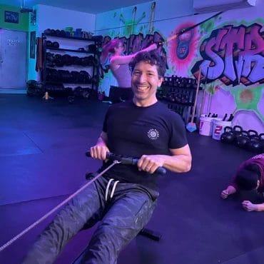 Man working out at Speakeasy of Strength Brooklyn